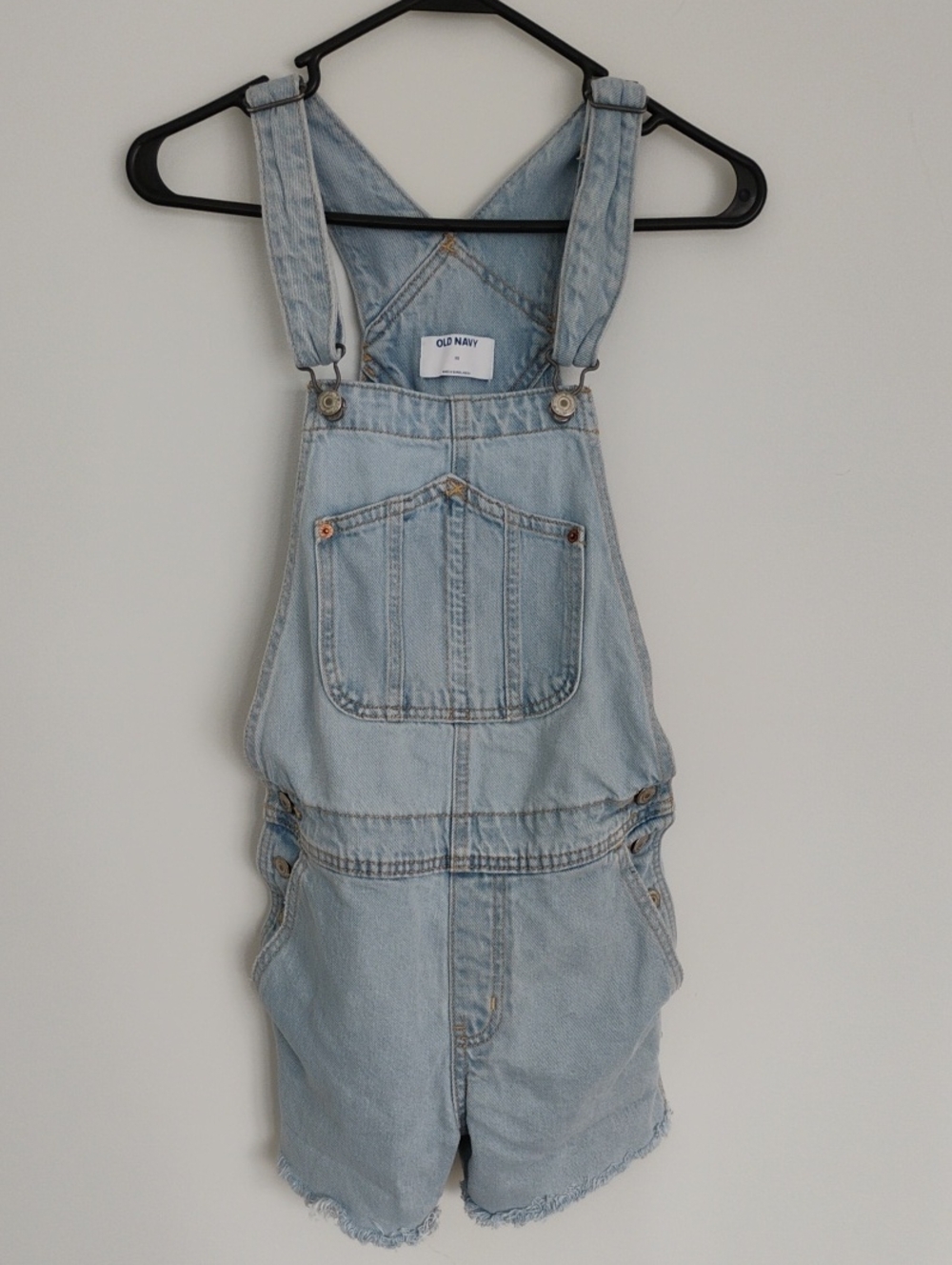 Old Navy Light Blue Denim Short Overalls